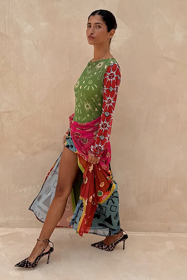 Never Fully Dressed Dahlia Mesh Dress