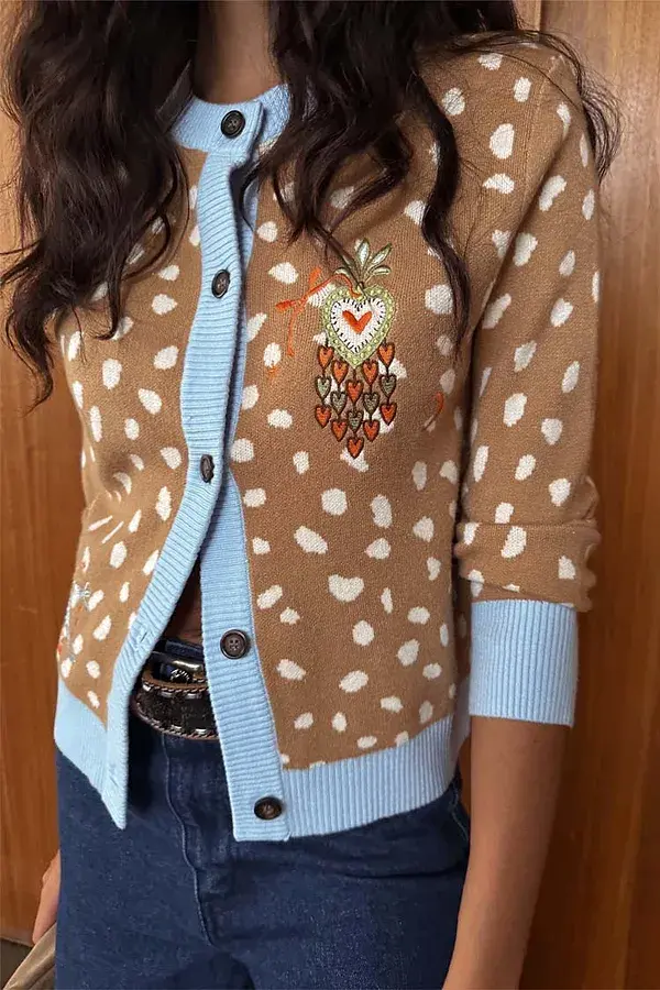 Never Fully Dressed Deer Print Hollie Cardigan