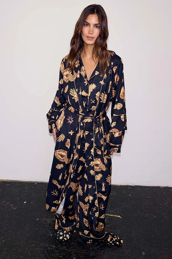 never fully dressed Deloris Satin Robe