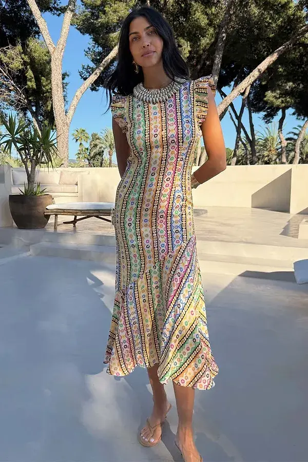 Never Fully Dressed Fiesta Remi Midi Dress