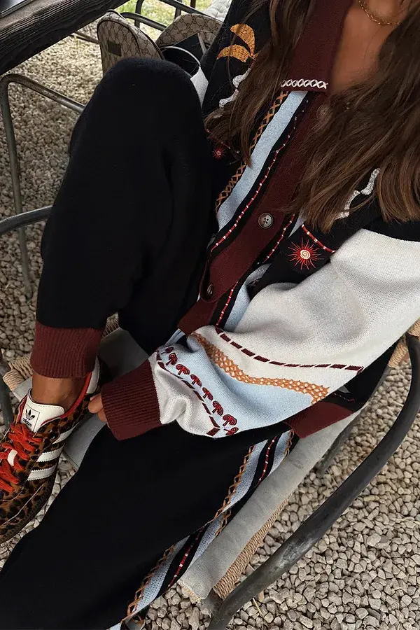 Never Fully Dressed Geometric Knit Jogger