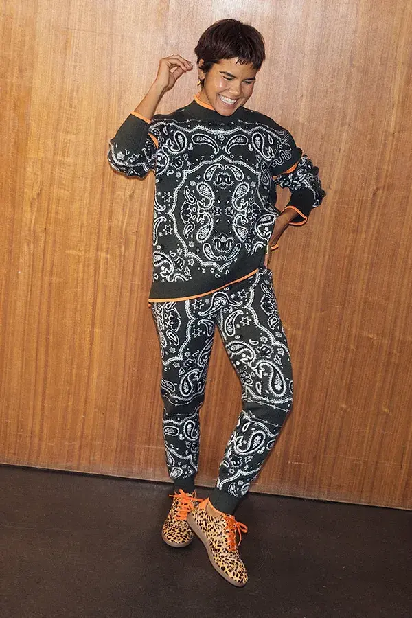 Never Fully Dressed Khaki Bandana Dana Jumper