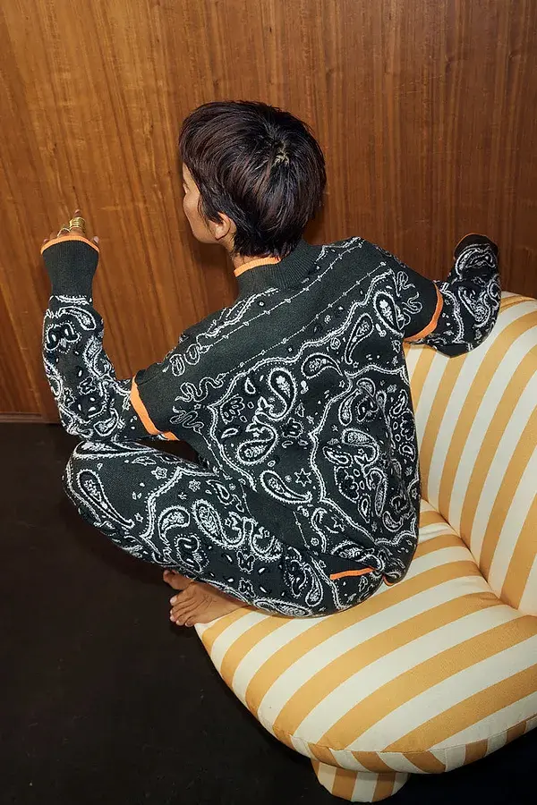 Never Fully Dressed Khaki Bandana Dana Jumper