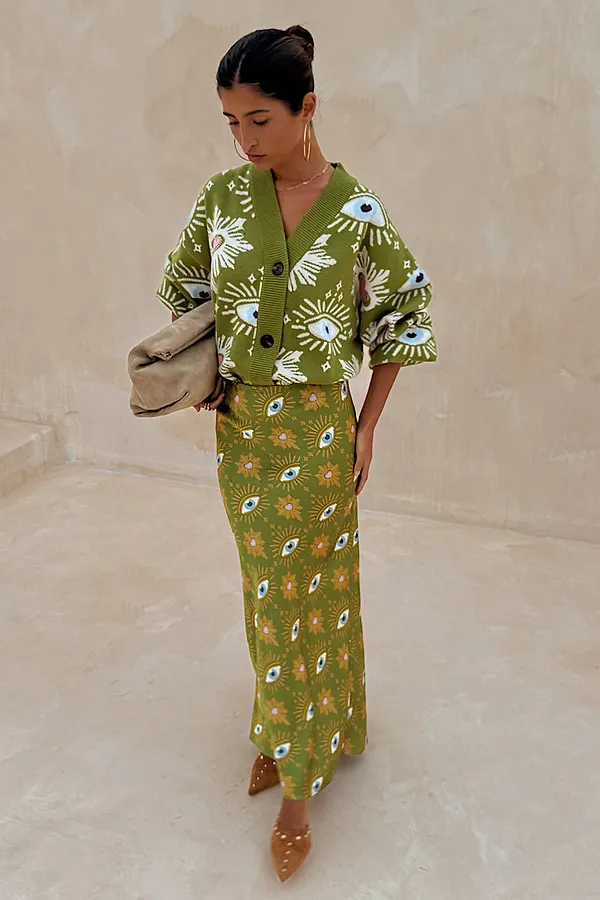 Never Fully Dressed Khaki Eye Dorris Skirt