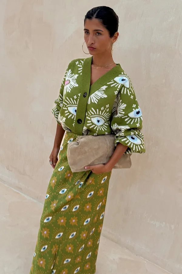 Never Fully Dressed Khaki Eye Dorris Skirt