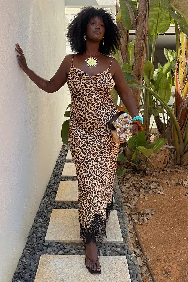 Never Fully Dressed Leopard Lace Patti Dress