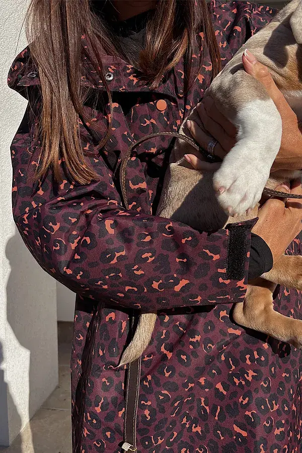 Never Fully Dressed Leopard Rain Mac
