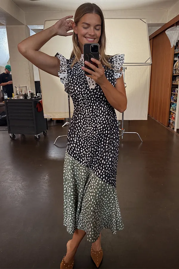 Never Fully Dressed Mix Fawn Spot Remi Dress