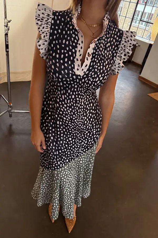 Never Fully Dressed Mix Fawn Spot Remi Dress