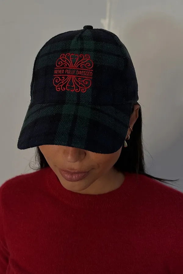 Never Fully Dressed Navy Tartan NFD Cap