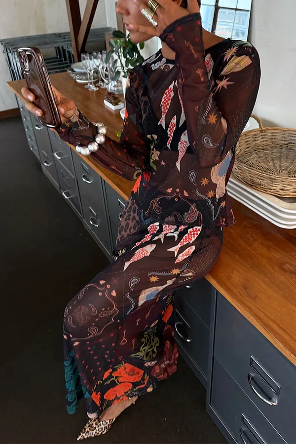 never fully dressed Night Garden Mesh Dorris Skirt