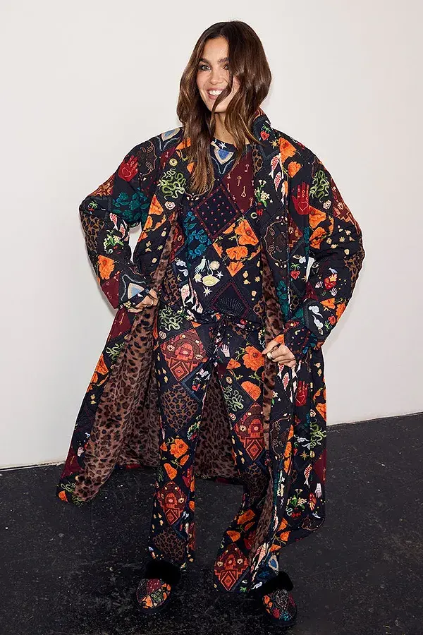 Never Fully Dressed Night Garden Quilted Robe