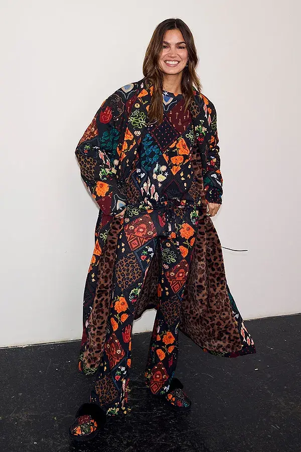 never fully dressed Night Garden Quilted Robe