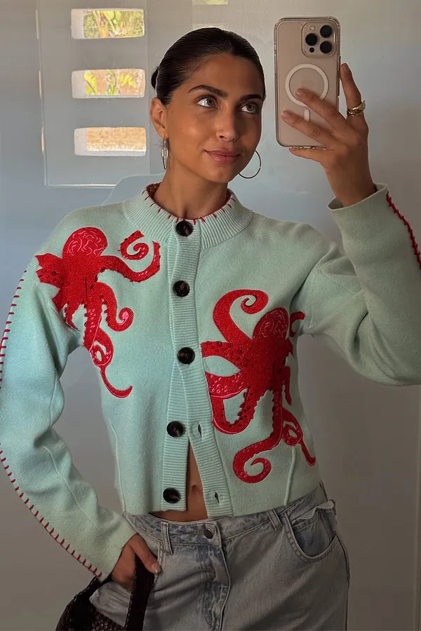 Never Fully Dressed Octopus Cardigan