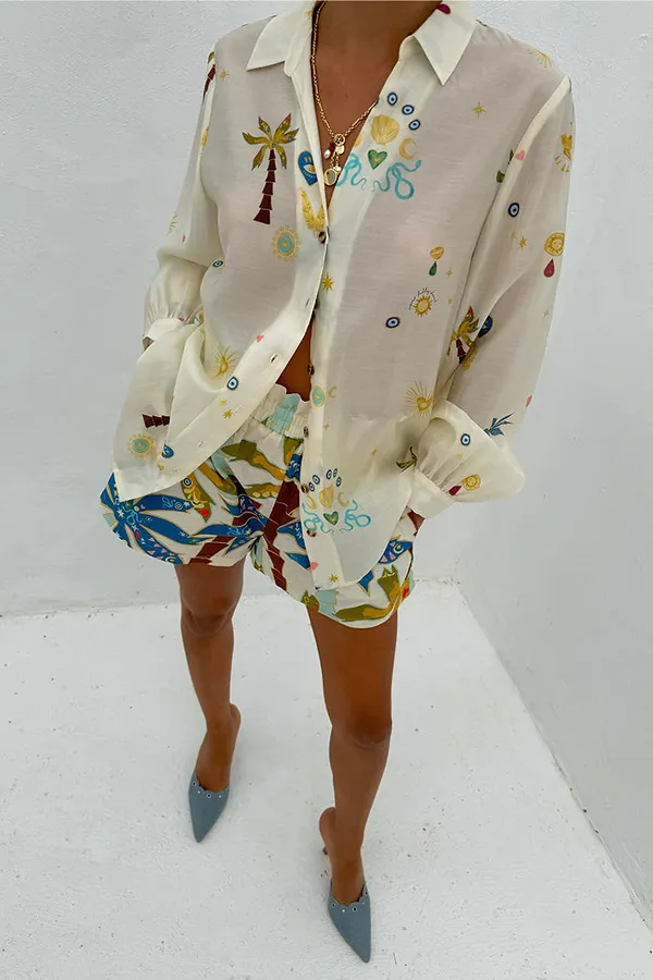 Never Fully Dressed Palm Elissa Shorts