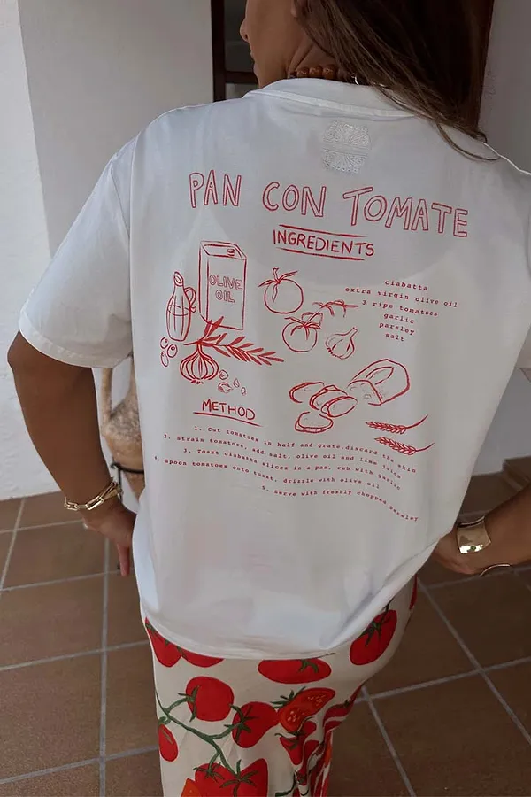 never fully dressed Pan Con Tomate T Shirt