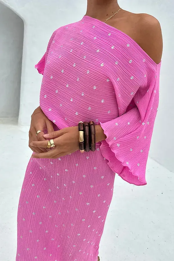 Never Fully Dressed Petal Pink Tilly Dress Petite