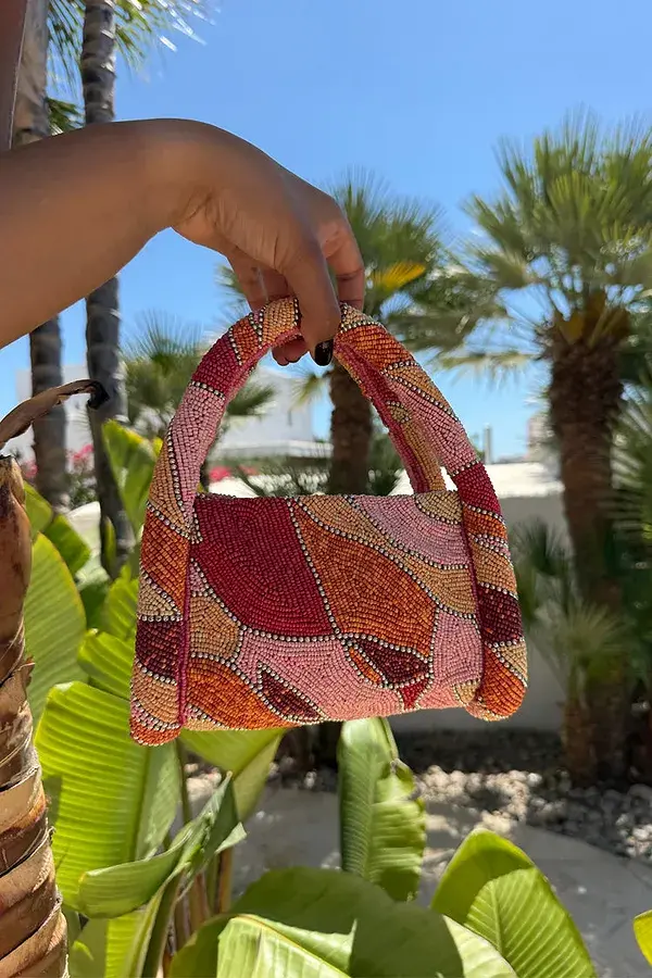 Never Fully Dressed Pink Abstract Bag