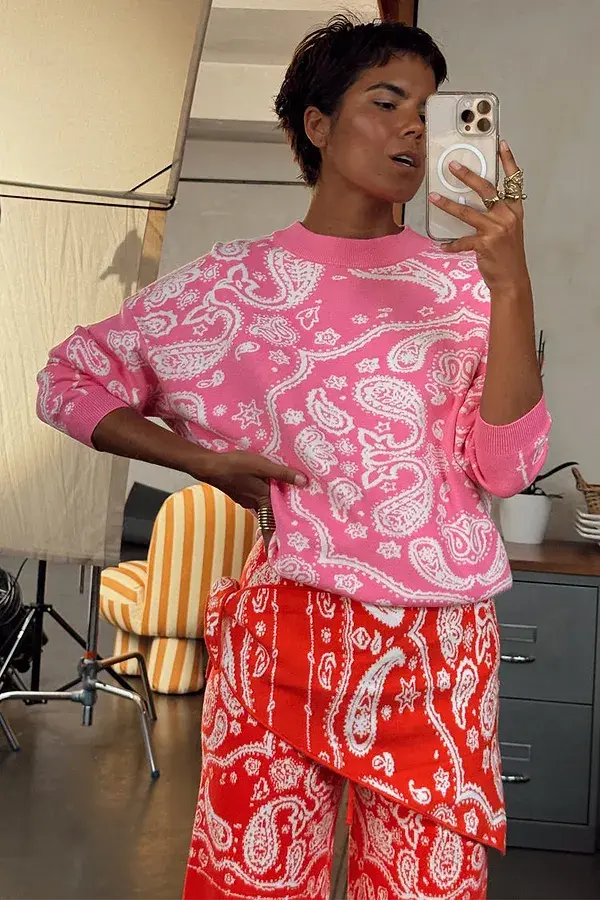 Never Fully Dressed Pink Bandana Copenhagen Jumper