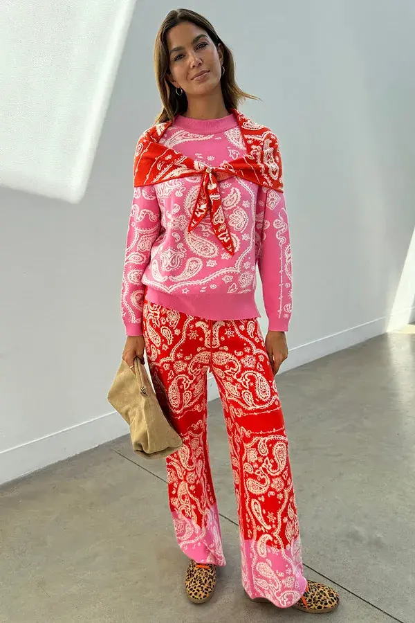 Never Fully Dressed Pink Bandana Copenhagen Jumper