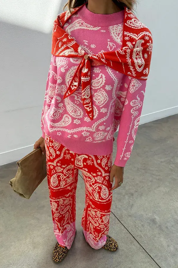 never fully dressed Pink Bandana Copenhagen Jumper