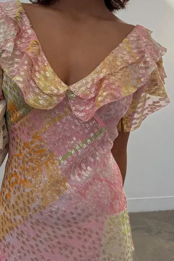 Never Fully Dressed Pink Boho Mini Tilda Dress