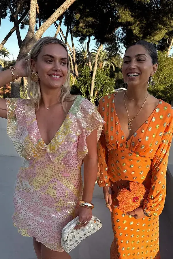 Never Fully Dressed Pink Boho Mini Tilda Dress