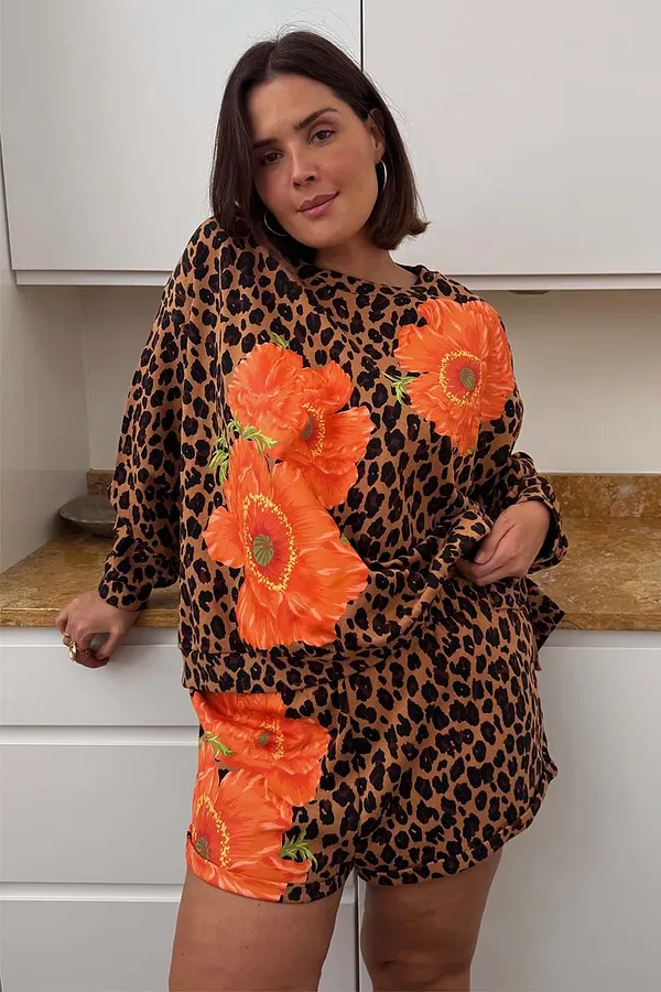 Never Fully Dressed Poppy Leopard Sweatshirt