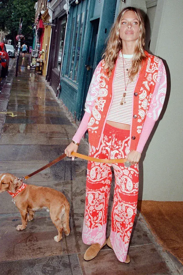 Never Fully Dressed Red Bandana Martha Cardigan