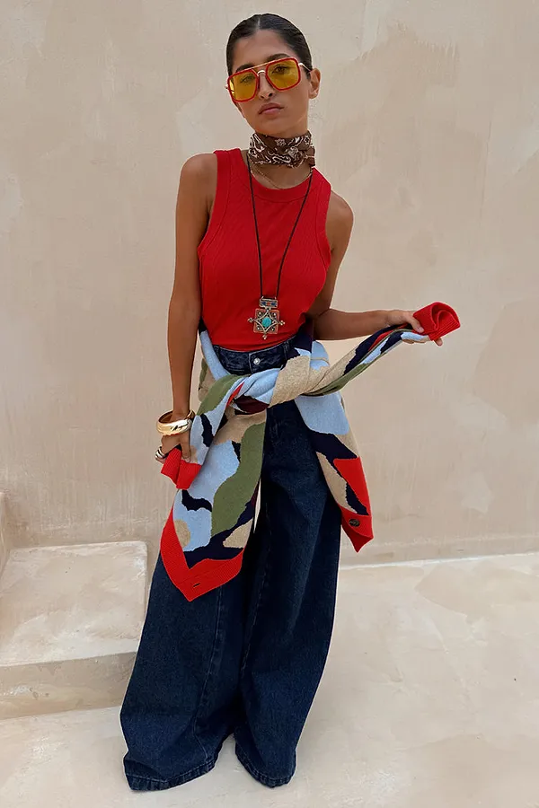 Never Fully Dressed Red Tank Top