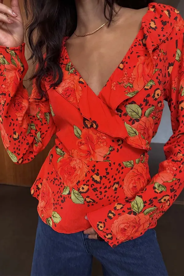 Never Fully Dressed Rosie Long Sleeve Wrap Top