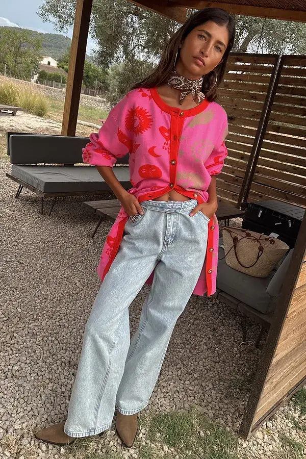 Never Fully Dressed Shae Knit Cardigan Dress