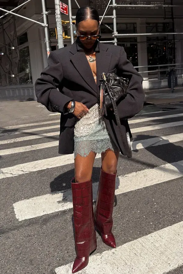 never fully dressed Silver Sequin Mini Maeva Skirt