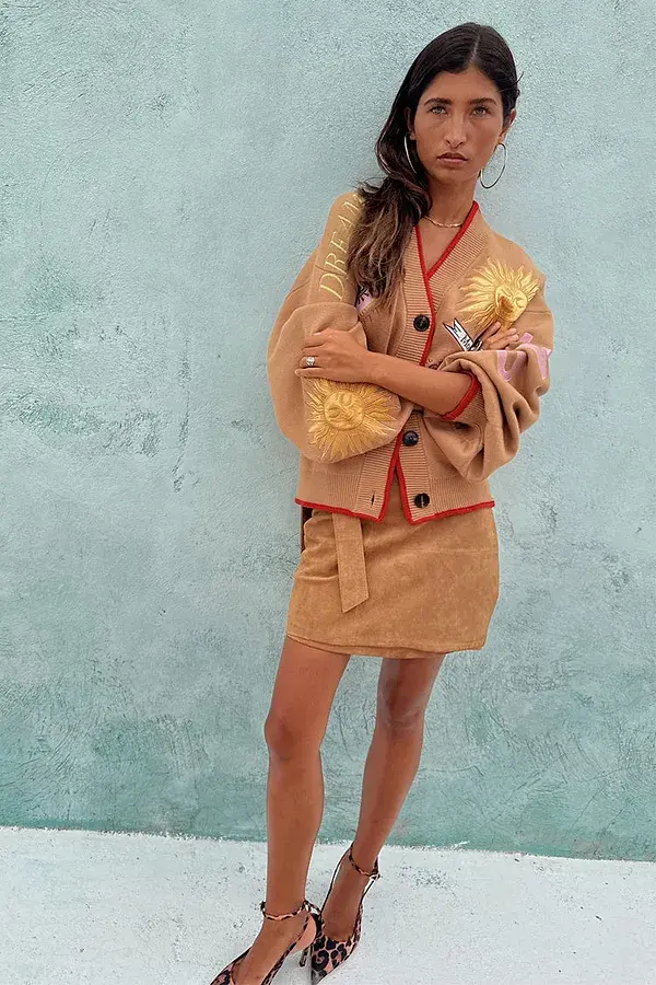 Never Fully Dressed Suede Mini Jaspre Skirt