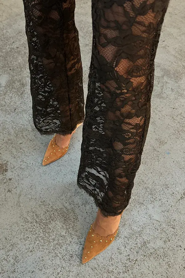 Never Fully Dressed Suede Scallop City Mules