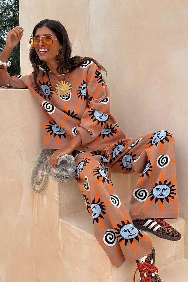 never fully dressed Tan Sun Trousers