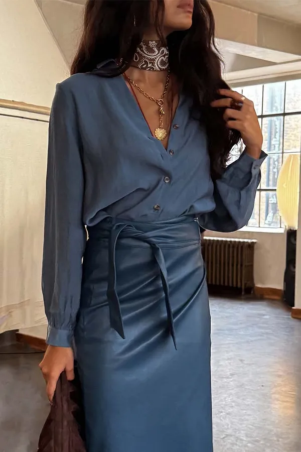 Never Fully Dressed Teal Miley Shirt