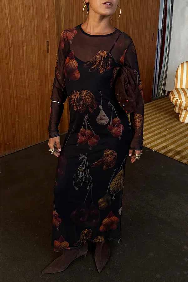 Never Fully Dressed Verduras Mesh Dress