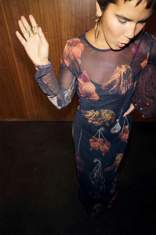 never fully dressed Verduras Mesh Dress