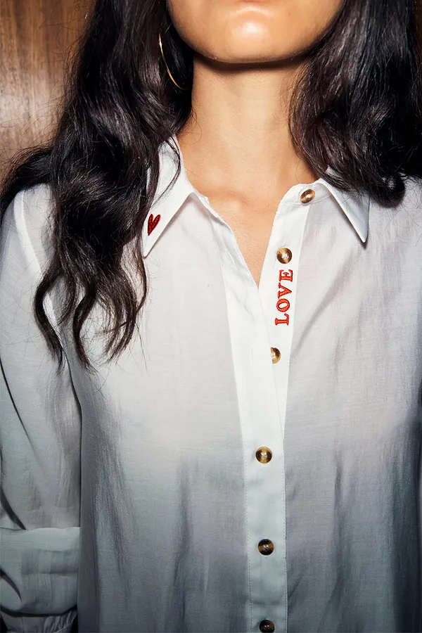 Never Fully Dressed White Love Miley Shirt