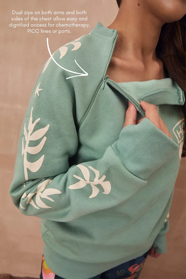 Never Fully Dressed Sage Sundazed Accessible Sweatshirt