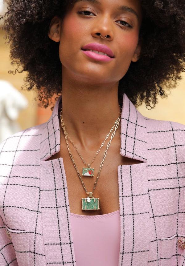 Nevernot 'Emerald Weekend Trip' Suitcase