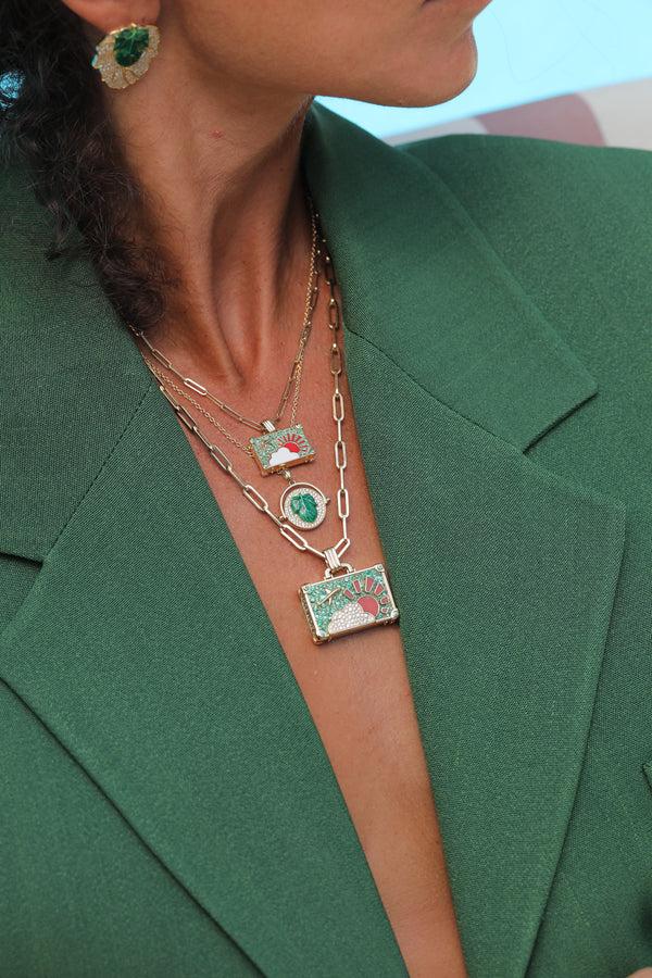 Nevernot 'Emerald Weekend Trip' Suitcase