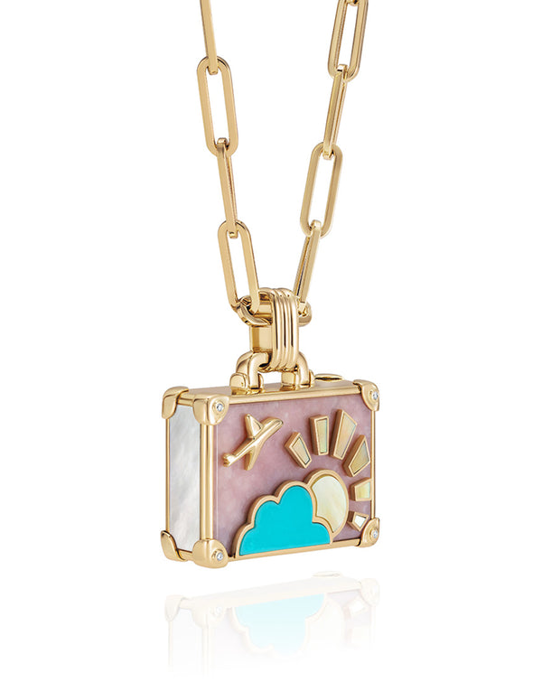 Nevernot ‘Flamingo Sunset' Suitcase