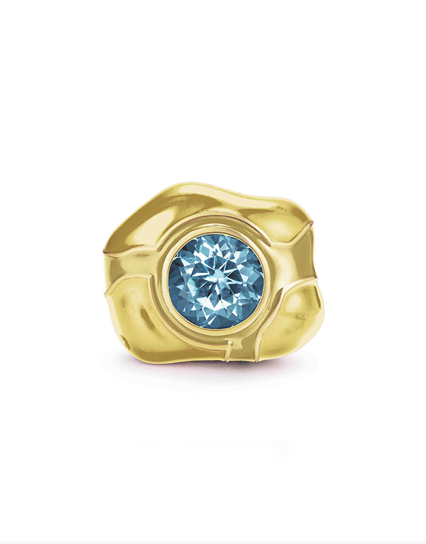 Nevernot Gold Rock Ring