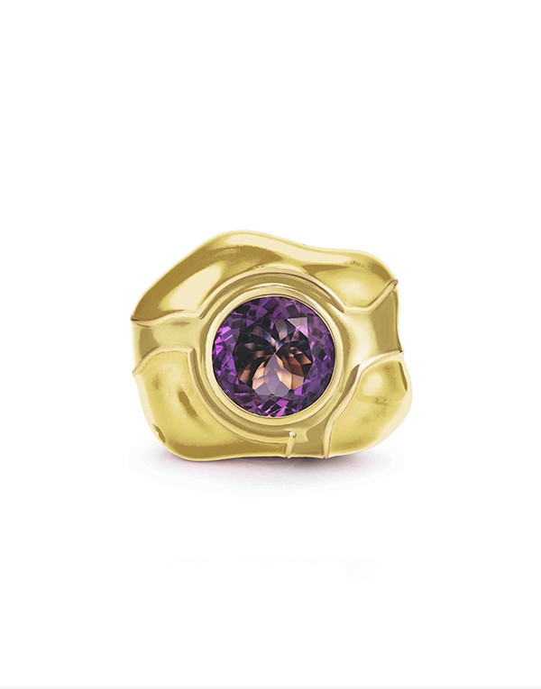 Nevernot Gold Rock Ring