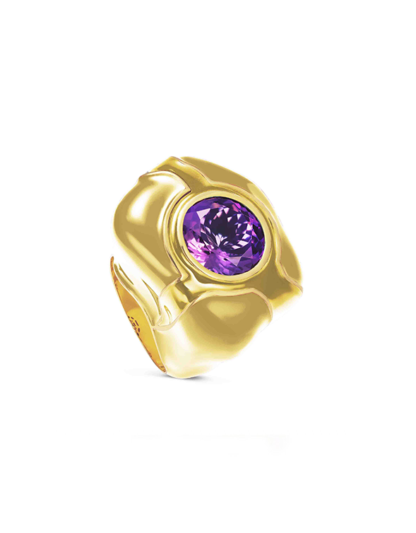nevernot Gold Rock Ring