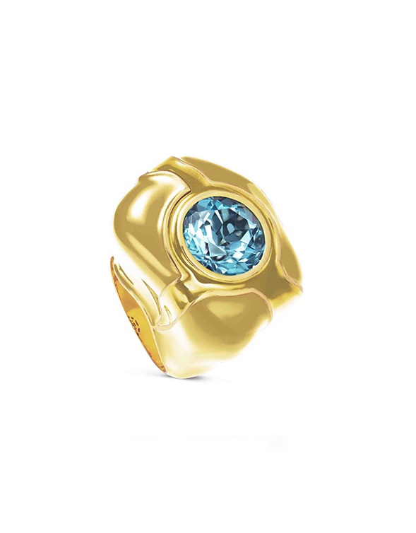nevernot Gold Rock Ring