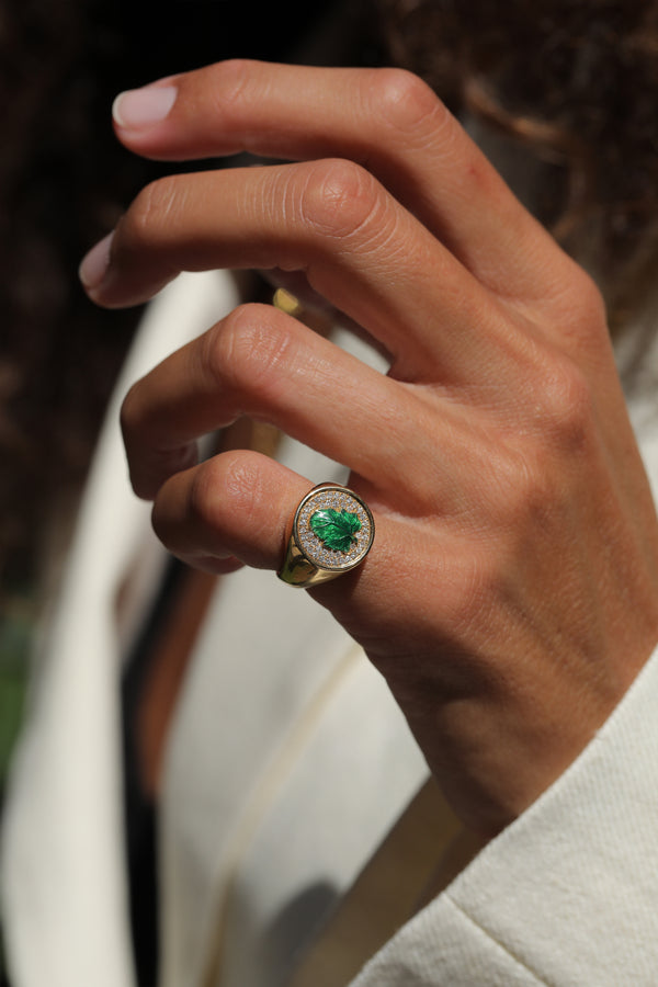 Nevernot 'Hide N Seek' Leaf Ring