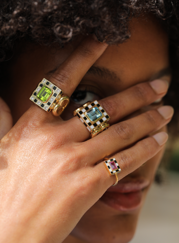 Nevernot Let’s Play Chess Ring With Diamonds